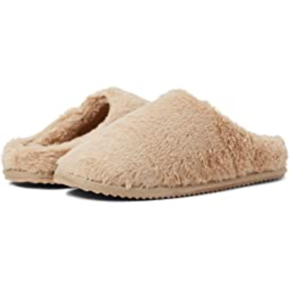 👠NWT Indigo Rd Faux Fur SLIP ON SLIPPERS  SIZE 7 M NIB BROWN TAN